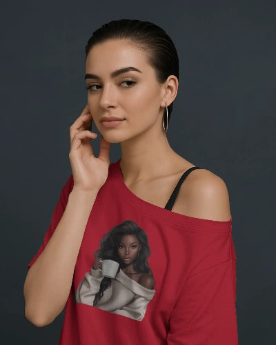 Cozy Vibes Unisex Triblend Tee - Stylish Coffee Lover Design