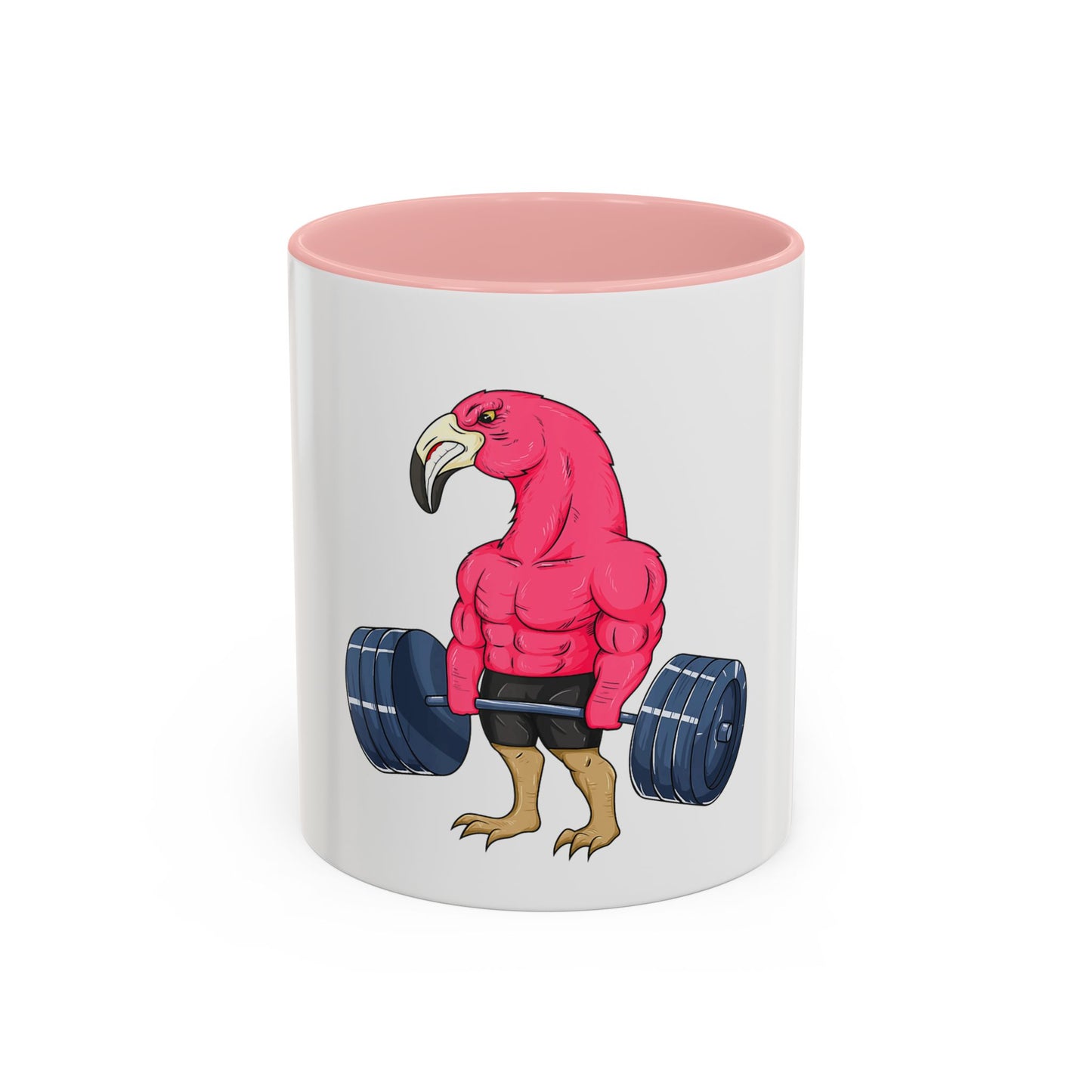 Fun Flamingo Weightlifting Coffee Mug - 11oz & 15oz