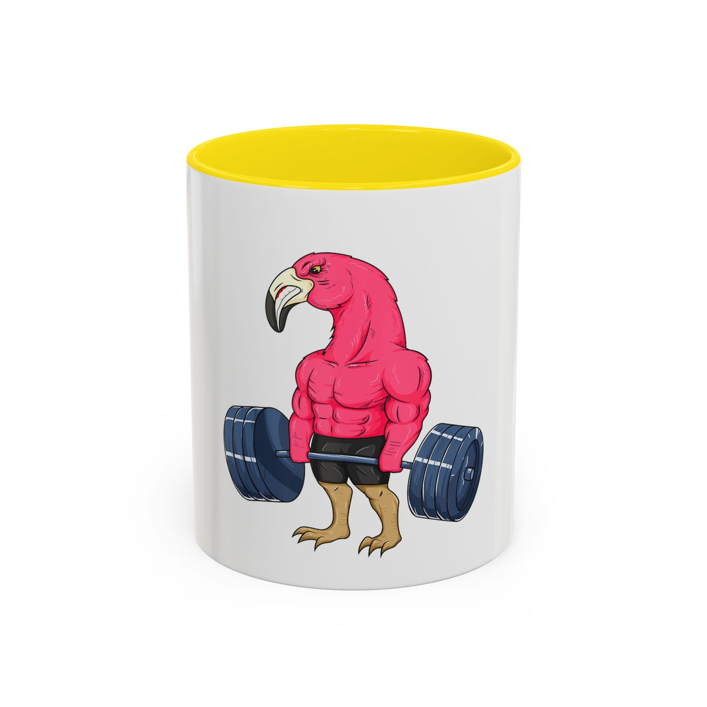 Fun Flamingo Weightlifting Coffee Mug - 11oz & 15oz