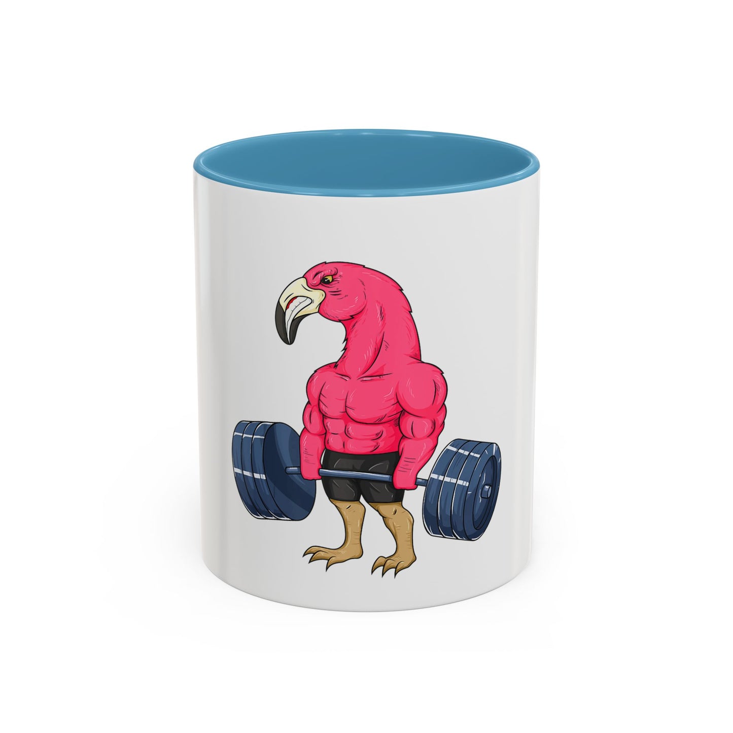 Fun Flamingo Weightlifting Coffee Mug - 11oz & 15oz