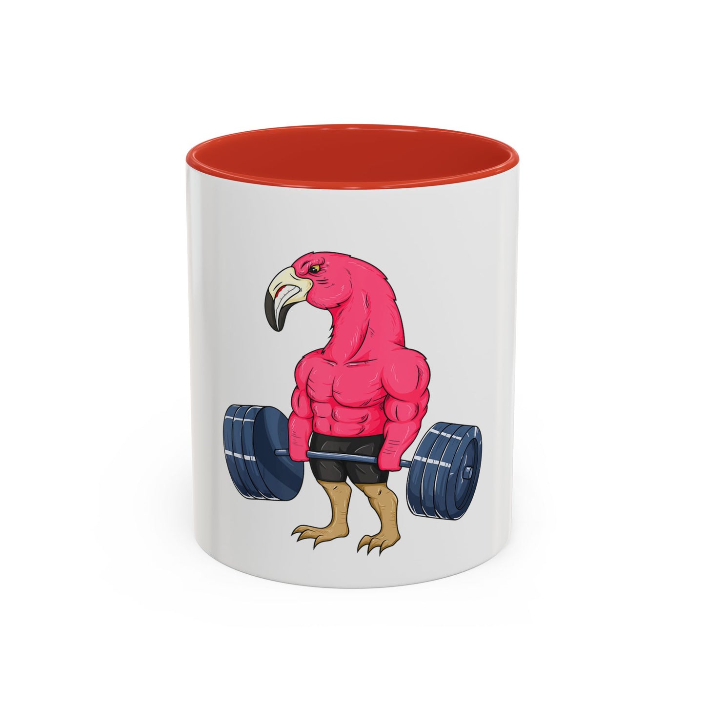 Fun Flamingo Weightlifting Coffee Mug - 11oz & 15oz