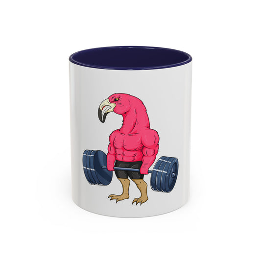 Fun Flamingo Weightlifting Coffee Mug - 11oz & 15oz